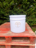 Duck Egg Blue Cylindrical Glazed Pot *Woodlark Delivery only*