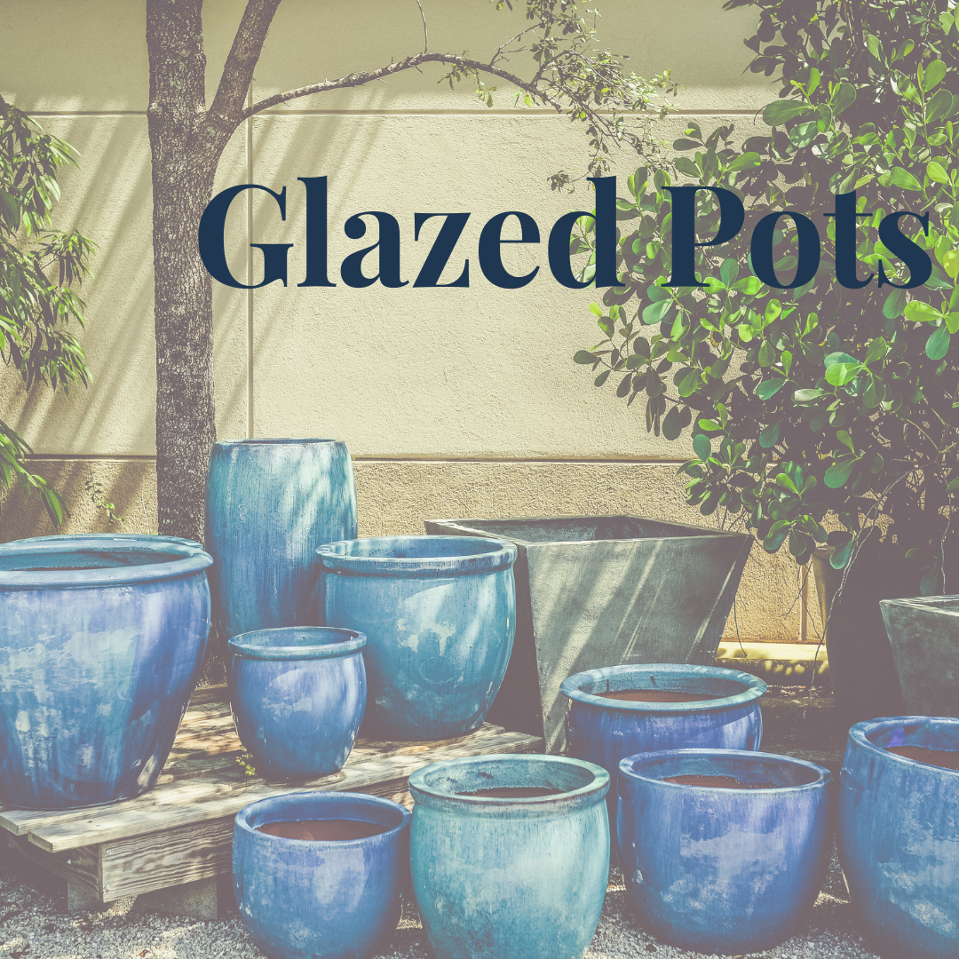 Glazed Patio Pots