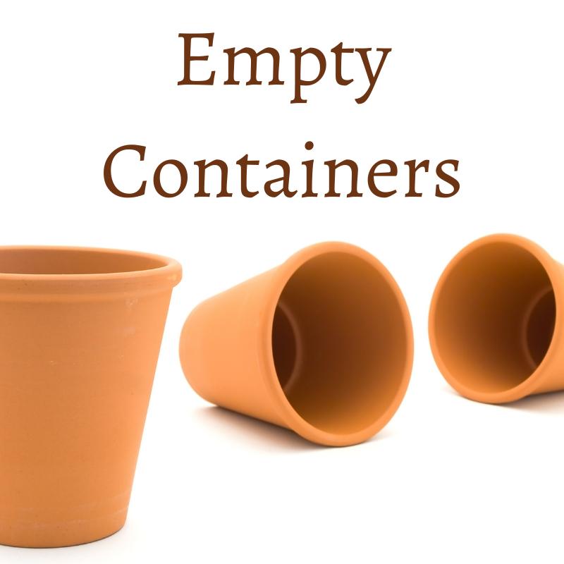 Empty Containers & Hanging Baskets