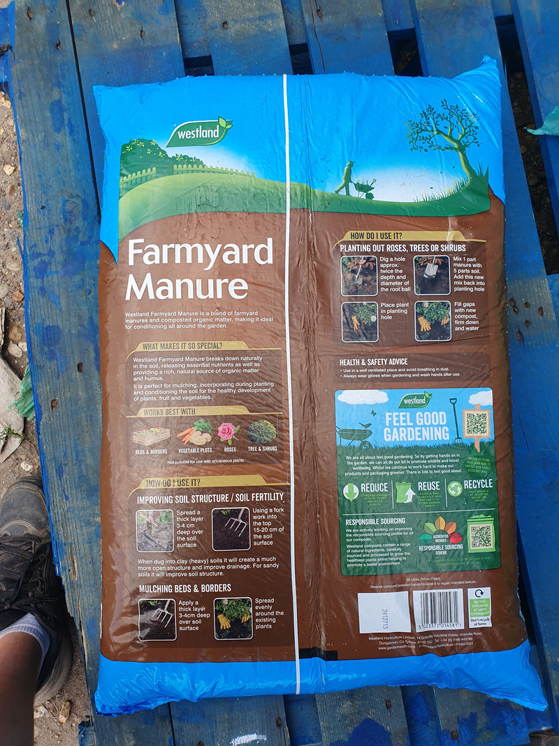 50L Bag of Farmyard Manure  *LONDON, SOUTH EAST ENGLAND ONLY* (Woodlarks Delivery)