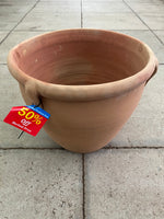 Roman Emperor Design Terracotta Pot Empty